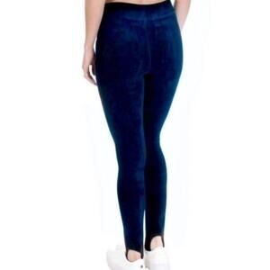 Juicy Couture Velour Stirrup Leggings Regal Blue Women's S‎ Lounge Pants NEW